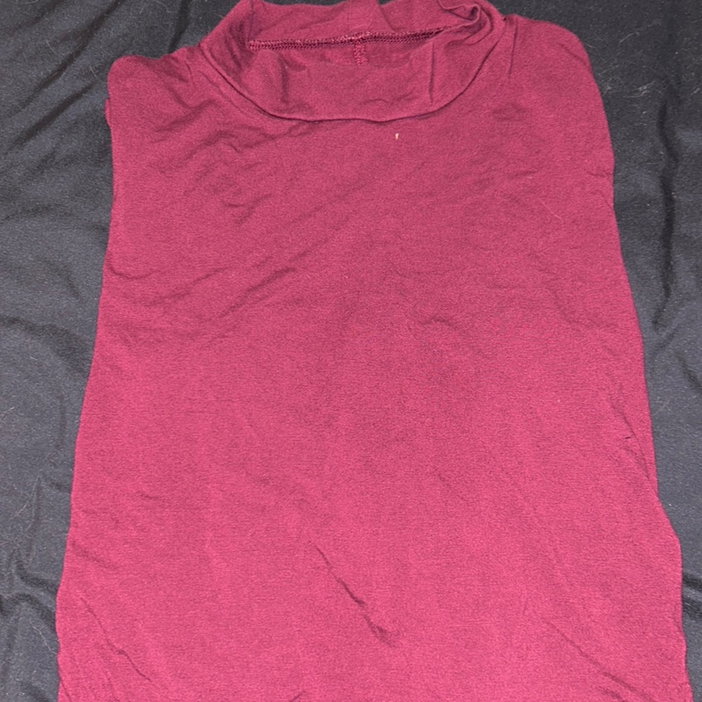 Long sleeve burgundy body suit